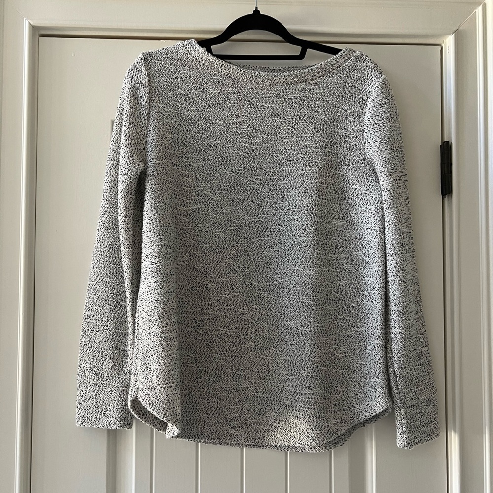 Loft black and white sweater